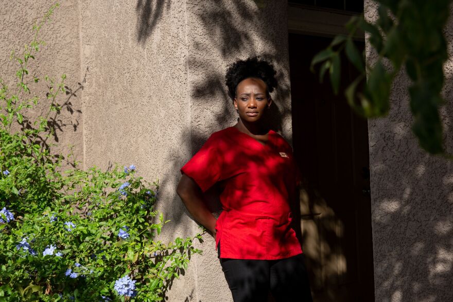  Mawata Kamara works as a nurse at San Leandro Hospital in San Leandro, California, where visitors have twice made gun threats against staffers in the emergency department since the pandemic began. She and other hospital workers call it part of a worrying trend.