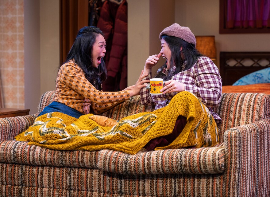 Milwaukee Repertory Theater presents the world premiere of THE HEART SELLERS by Lloyd Suh as part of World Premiere Wisconsin (2023). Pictured: Nicole Javier and Narea Kang.