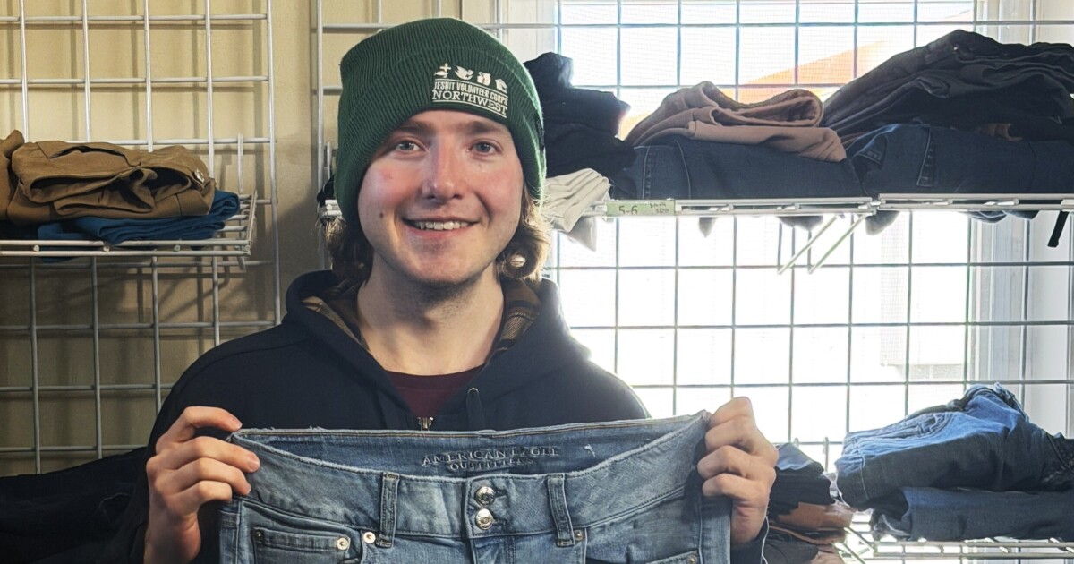 'You are loved.' A conversation with Jesuit Volunteer Scotty Monteith at the thrift store by the pants