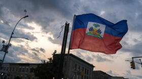 A Haitian flag is is seen flying in the Little Haiti neighborhood of Brooklyn, New York, on July 29, 2026. (Ryan Murphy/AFP via Getty Images)