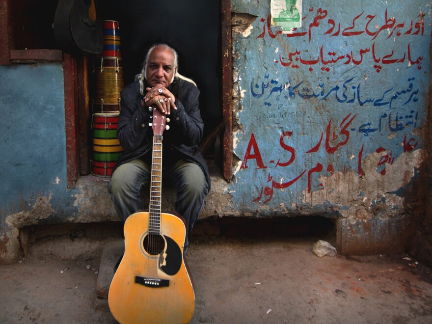 Guitarist Asad Ali from the Sachal Ensemble of Lahore, Pakistan.