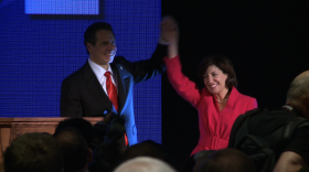 Gov. Andrew Cuomo and Lt. Gov. Kathy Hochul.