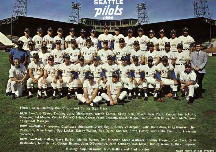 The Seattle Pilots baseball team, seen here during their single seasons in 1969. / Credit: Bob Stearns
