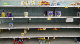 Baby formula is displayed on the shelves of a grocery store in Carmel, Ind., Tuesday, May 10, 2022. Parents across the U.S. are scrambling to find baby formula because supply disruptions and a massive safety recall have swept many leading brands off store shelves. (AP Photo/Michael Conroy)