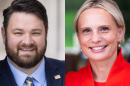Indiana's 5th Congressional District candidates from left to right: Democrat J.D. Ford and incumbent Republican Victoria Spartz.