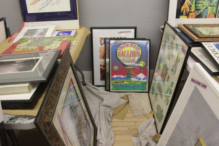An old Snowmass Balloon Festival poster is one of the historic Aspen prints that were up for grabs at the art sale.
