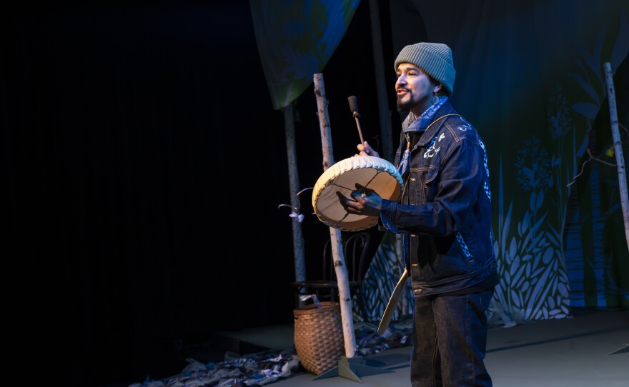 Man playing an instrument