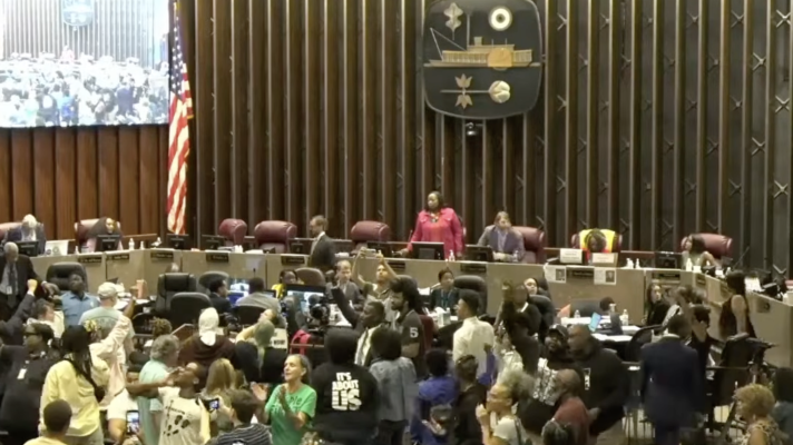 Protests erupted Tuesday, Oct. 6 at Memphis City Hall when council members postponed a vote on a year-long data center moratorium until Oct. 20.