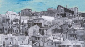 Melvin Smith, Deep Rondo, 2013. Collage painting on mat board, 39.75 x 48 inches