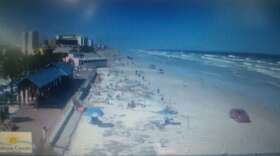 Screenshot of Volusia County's New Smyrna Beach Cam.