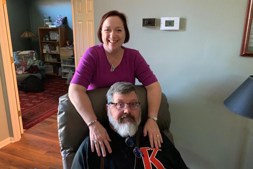 Nancy and Bill Dynes at their home in Indianapolis.