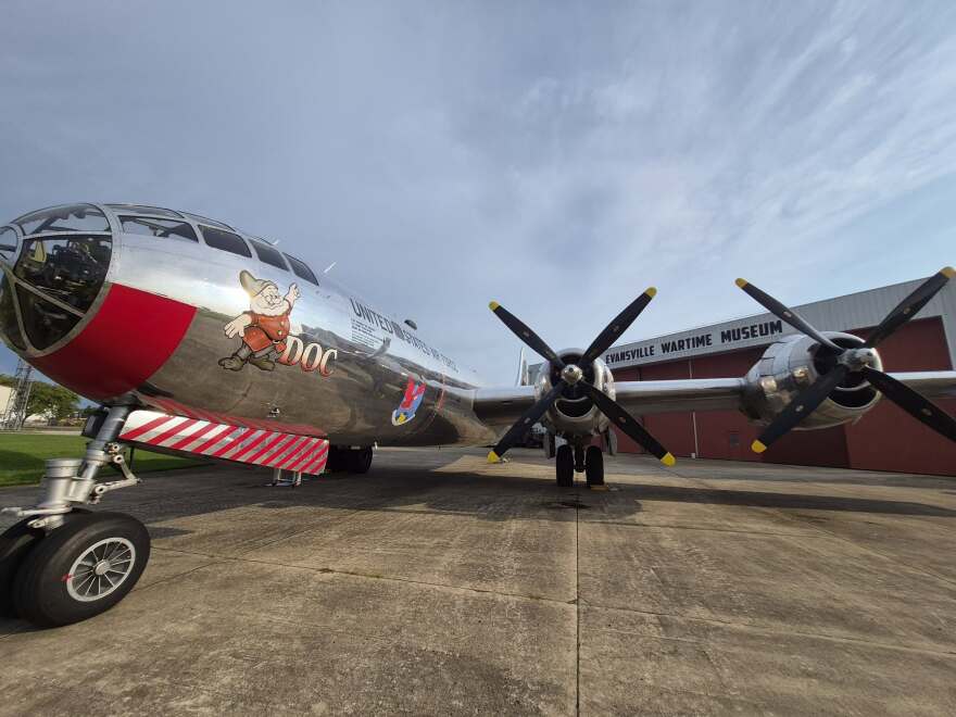 A B-29 Superfortress at the Evansville Wartime Museum, July 27, 2026