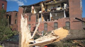 A building in Springfield, Ma was destroyed on June 1, 2011 after a tornado struck parts of the city.