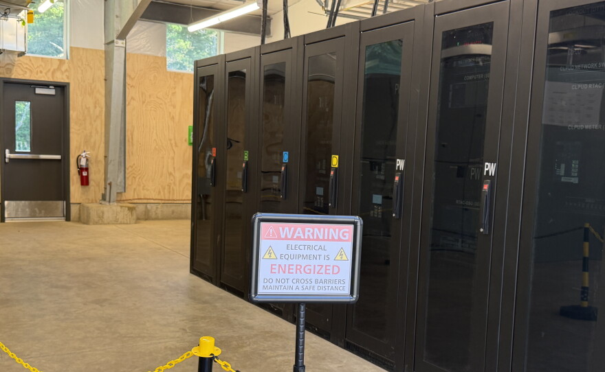 Inside of the power regulation area at a PacWave facility, Aug. 27, 2026.