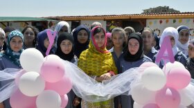 Malala Yousafzai celebrated her birthday and the opening of a new school with "brave and inspiring girls of Syria" in Lebanon on Sunday.