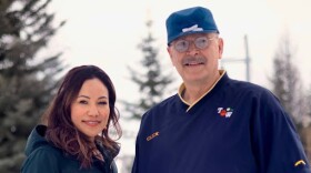 Greta Schuerch (left) and Click Bishop (right).