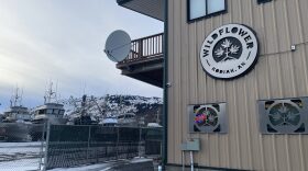 If approved, the new cafe would be in Wildflower’s parking lot on Near Island. (Kirsten Dobroth/KMXT)