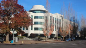 FILE - An undated file photo of Oregon Health Authority headquarters.