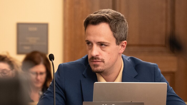 Rep. Max Rymer, R-North Branch, pictured April 16, 2026, has authored a bill that would legalize the controlled use of psilocybin to treat mental health conditions such as PTSD, depression and substance abuse.
