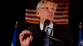 Republican gubernatorial nominee Bob Stefanowski addresses the delegates at the Republican convention at Foxwoods on May 6, 2022. YEHYUN KIM / CTMIRROR.ORG