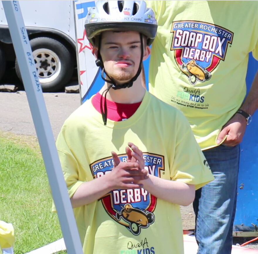 Nick Turco has been involved in the Super Kids program for several years. His father, Mike Turco, said he truly enjoys seeing how happy racing makes Nick and the other children.