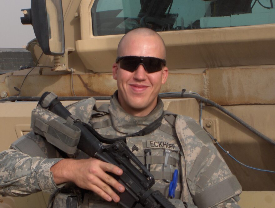 Joshua Eckhoff served in Iraq with the 1138th Engineer Company of the Missouri National Guard.