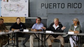 President Trump, who visited Puerto Rico with first lady Melania Trump in October 2017, denies 3,000 people died as a result of last year's hurricanes and falsely claims Democrats inflated it to make him look bad.