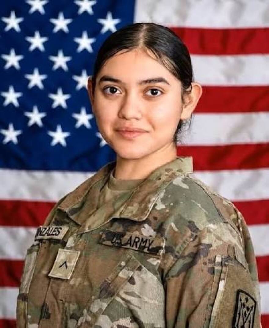 Army file photo of PVT Isabelle Gonzales