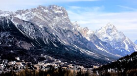 Cortina d'Ampezzo in the heart of the southern (Dolomitic) Alps in the Veneto region of Northern Italy.