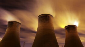 Coal-fueled power stations like this one in Warrington, United Kingdom, are said to be contributing to global warming. But e-mail messages stolen from a group of climate scientists recently are fodder for skeptics who say global warming is a plot, not a real problem.