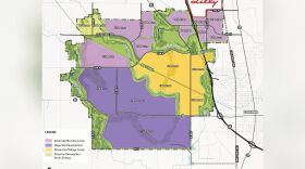 A proposed map of the LEAP Innovation District in Boone County, taken from the state website on May 14, 2025.