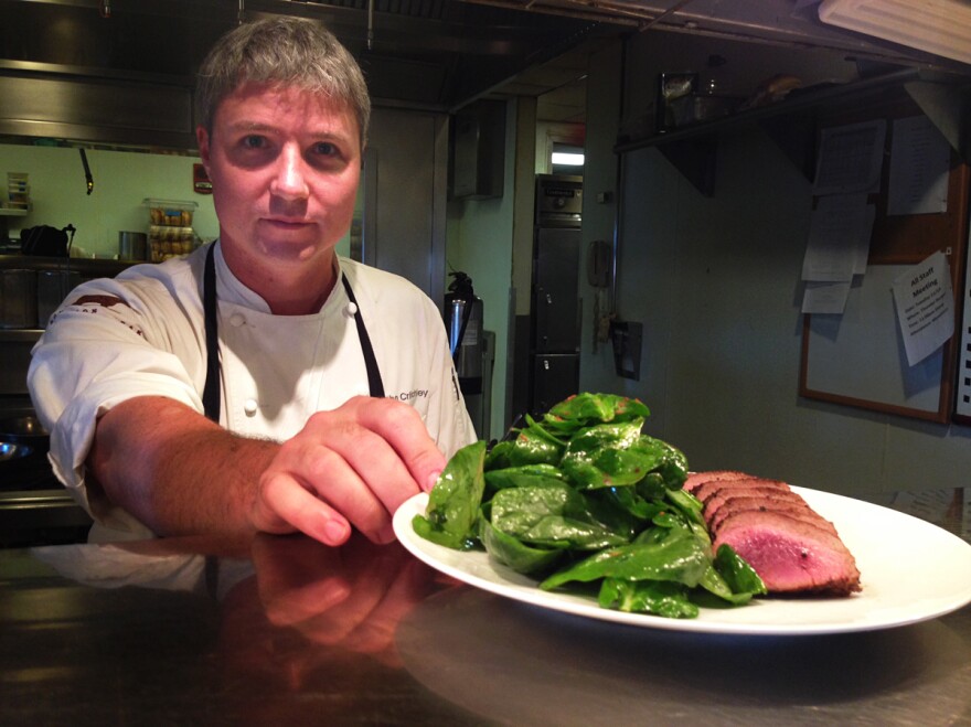 John Critchley, executive chef at Bourbon Steak Restaurant in Washington, D.C., uses cinnamon in many savory dishes, including a spice and herb rub for lamb loin.