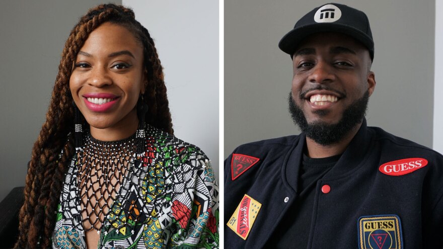 Dacia Polk (left) is a a multi-disciplinary creative. David Kirkman (right) is an independent filmmaker.