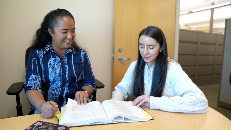 Dr. Kanoho Hosoda with JABSOM student Alisha Suri
