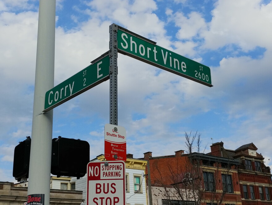 If you're not looking at street signs, you might not realize Vine ceases to exist for a few blocks near the University of Cincinnati.