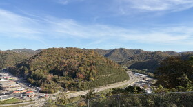 U.S. 23, in the center of the photo, connects Pikeville to other cities and states in Appalachia.