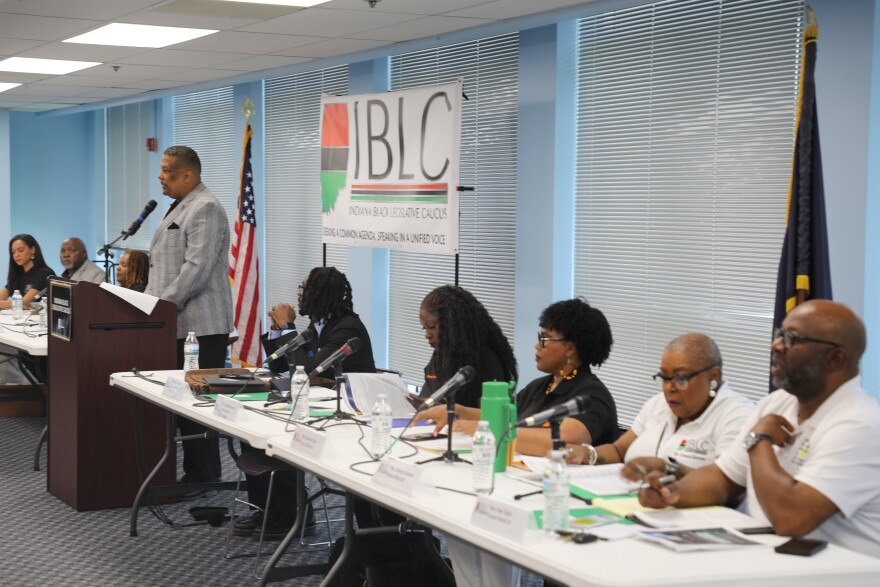 Members of the Indiana Black Legislative Caucus met to discuss top issues Saturday, May 30 2026.