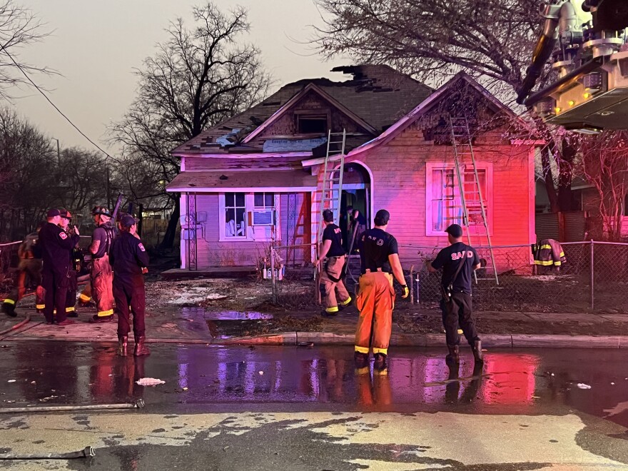 The San Antonio Fire Department reported a two alarm fire swept through three homes in the 300 block of Lamar, near downtown, at 4:30 p.m. on Tuesday. There were no injuries.