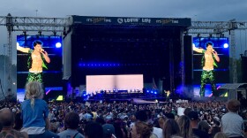 Benson Boone performs at Lovin Life on May 2, 2025