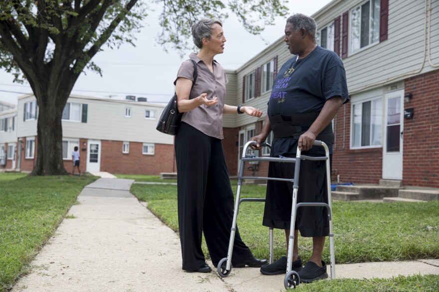 The CAPABLE program provides therapy but also offers up practical solutions to help make navigating the home easier. Sarah Szanton (left) got the idea for CAPABLE when she was a nurse practitioner treating homebound seniors.