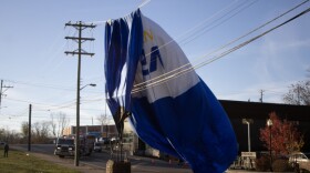 The Kiwanis balloon didn’t get off the ground before falling across the power lines on W 11th Street.