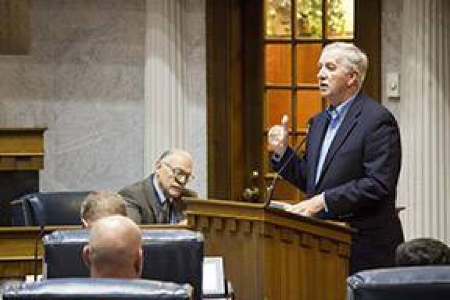 County Commissioner Bruce Buchanan, R-Benton County, testified before the Energy, Utility & Telecommunications legislative study committee on the value of wind energy and potential conflicts of interest for public officials.