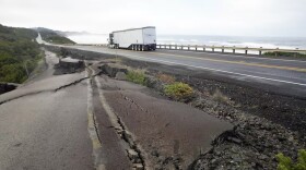 FILE- In this photo from January 2022, stretches of Highway 101 like this have been abandoned.