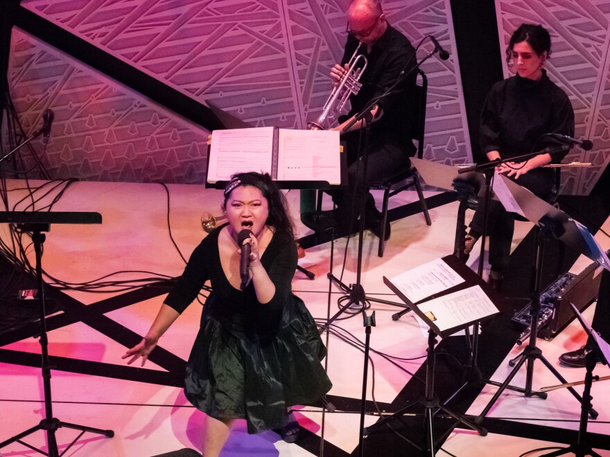 Du Yun performs at Angel's Bone release concert at National Sawdust.