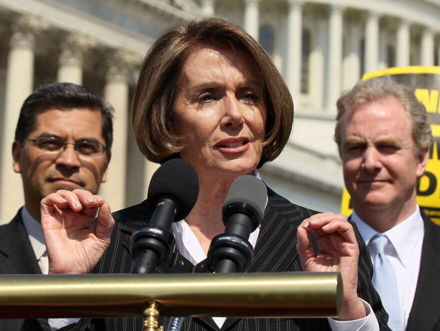 Minority Leader Nancy Pelosi warns the House's budget would "abolish Medicare as we know it."