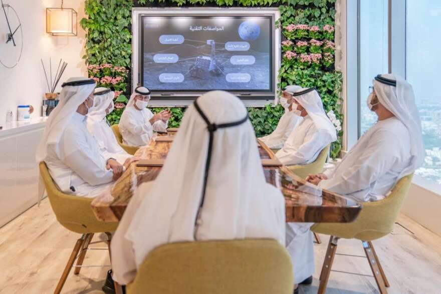 Sheikh Mohammed bin Rashid Al Maktoum announced the country's lunar plans on Twitter. Photo: Twitter