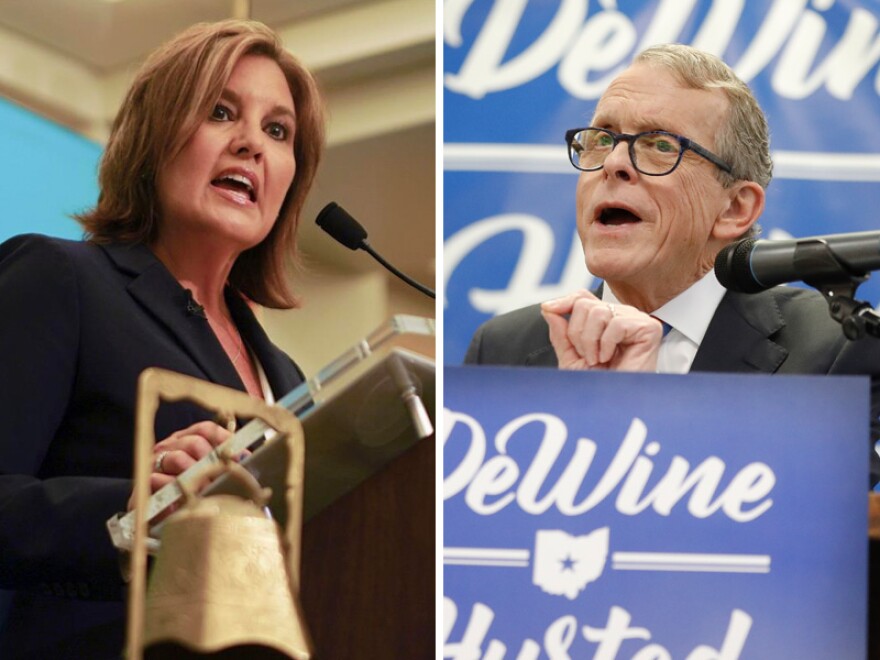 Ohio Republican Candidates for governor Mary Taylor (left) and Mike DeWine.