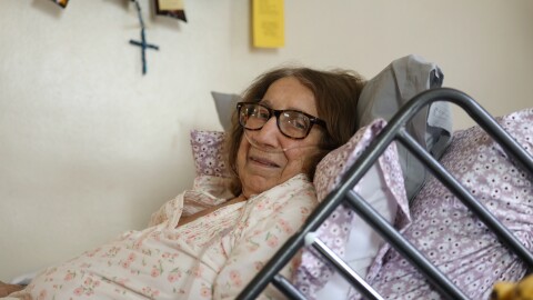 Sister Grace Miller, who dedicated her life’s work to the care and wellbeing to Rochester's homeless at the House of Mercy, the shelter she founded lies in a hospital bed at a congregation home where she is being cared for by her supporters and friends.
