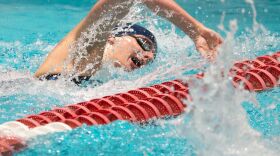 University of Pennsylvania swimmer Lia Thomas at the 2022 Ivy League Women's Swimming and Diving Championships in February. Thomas, a transgender woman, has been at the center of the debate around transgender athletes.