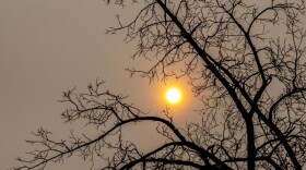 The sun is visible to the naked eye as smoke obscures it on Monday morning, Sept. 14, 2020. Photo by August Frank/the Lewiston Tribune